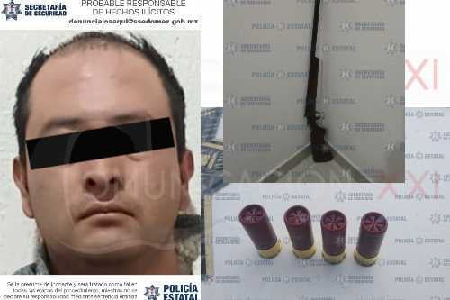 Tras persecución, detienen a hombre armado en Villa Victoria